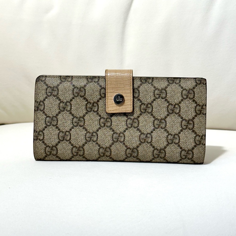 Gucci Monogram Continental Flap Wallet